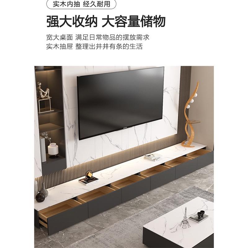 TV Console((Free Install&Delivery)【DSGH】Sintered Stone TV Cabinet Living Room 2
