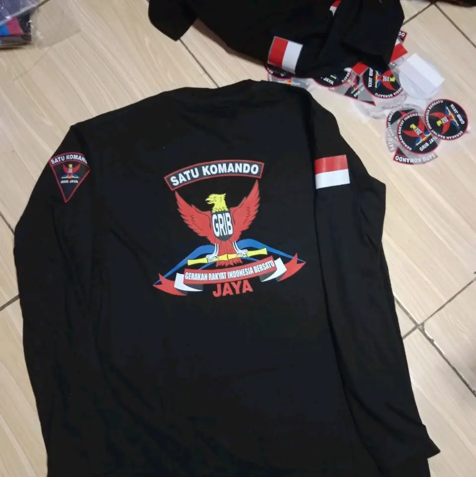KAOS PANJANG GRIB JAYA LOGO SABLON  Nyaman