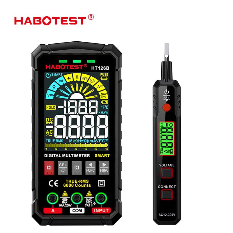 Multimeter digital pintar HABOTEST-HT126, penguji arus volta - TikTok ...