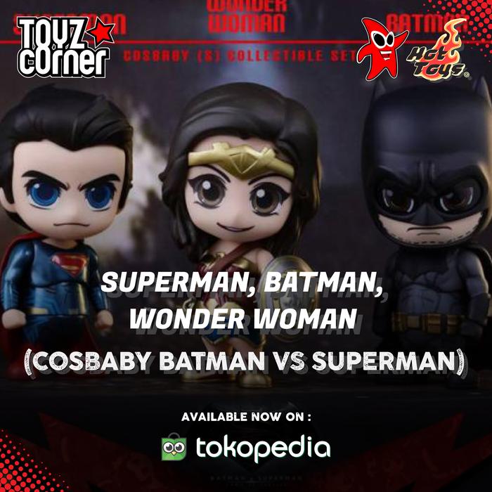 Gambar Hot Toys Cosbaby 222-224 Batman, Superman, Wonder Woman (SET) dari Toyz Corner Kota Administrasi Jakarta Selatan Tokopedia
