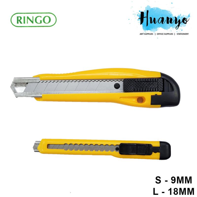9mm Razor Tip Ringo Razor Blade Utility Knife Cutter (S - 9MM / L - 18MM, Yellow ...
