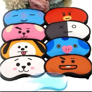 (1 Set) Penutup Mata Ekspresi Motif + Ice Gel / Dingin Lembut Masker Tidur Sleep