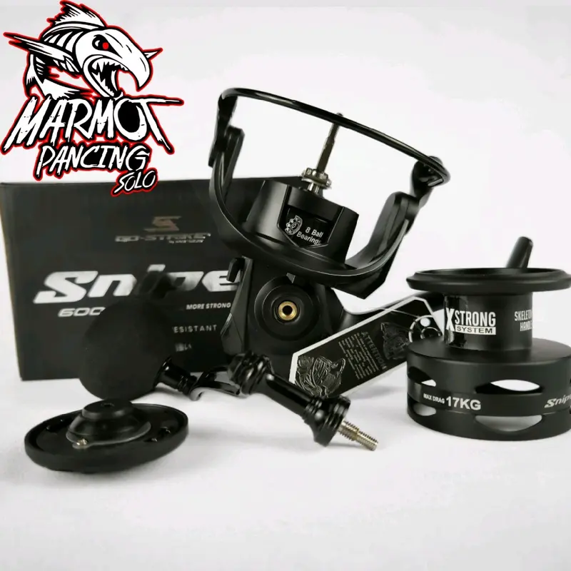 REEL SPINNING GO STRIKE VERSUS SNIPER POWER HANDLE SALTWATER RESISTANT 3