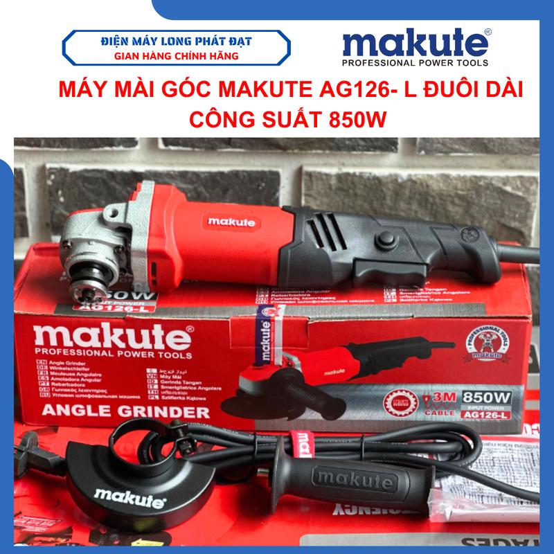  Máy mài góc đuôi dài Makute AG126- L công suất 850w sử dụng đĩa 100mm 