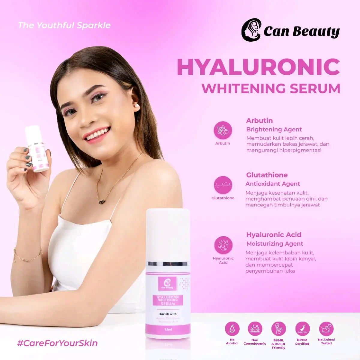 Hyaluronic whitening serum Semua Jenis Kulit