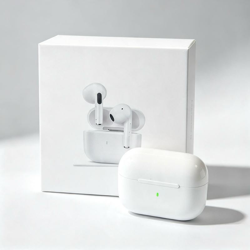 Tai nghe không dây cao cấp J201, kết nối Bluetooth, hộp sạc tiện lợi, thiết kế hiện đại, màu trắng tinh tế, phù hợp mọi người dùng