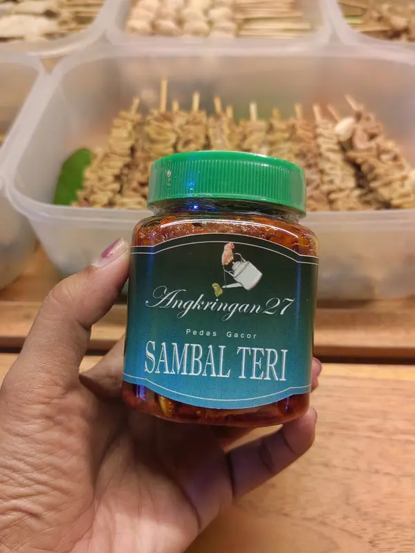 Sambal angkringan 27 pedas gacor, sambal teri, teri medan, cabai asli, tanpa pengawet, sambal pedas, sambal extrapedas 8