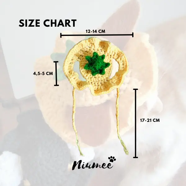Topi Kucing Karakter Murah Lucu / Topi Kucing Rajut Labu / Cat Hat | Niumee 3
