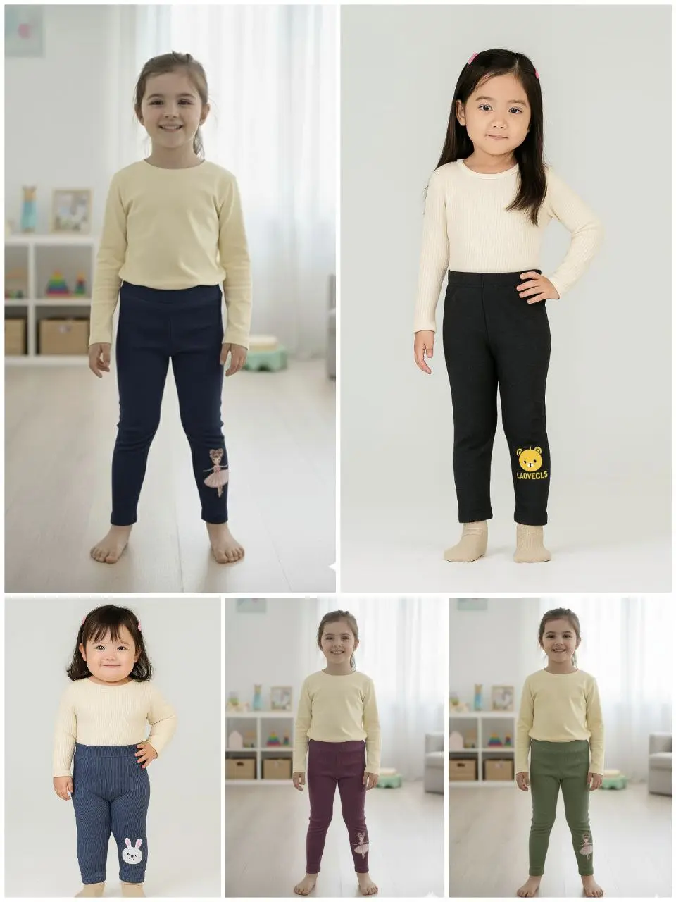 PAKET HEMAT ISI 5PCS LEGING MILANO ANAK || USIA 1-10THN Fashion PAKET HEMAT ISI 5PCS LEGING MILANO ANAK || USIA 1-10THN Fashion