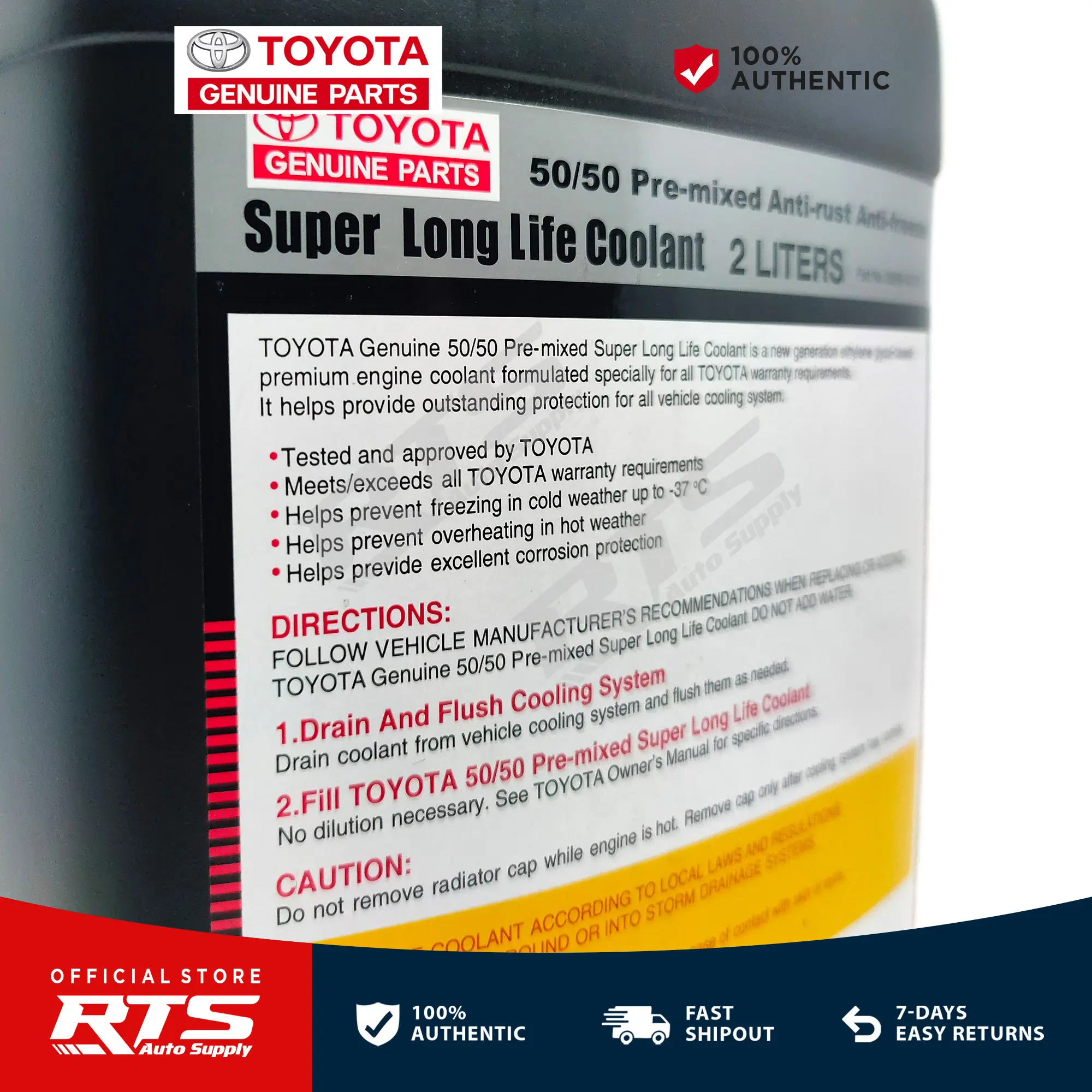 Toyota Genuine Coolant Pink Super Long Life Anti Rust and Anti Freeze ...