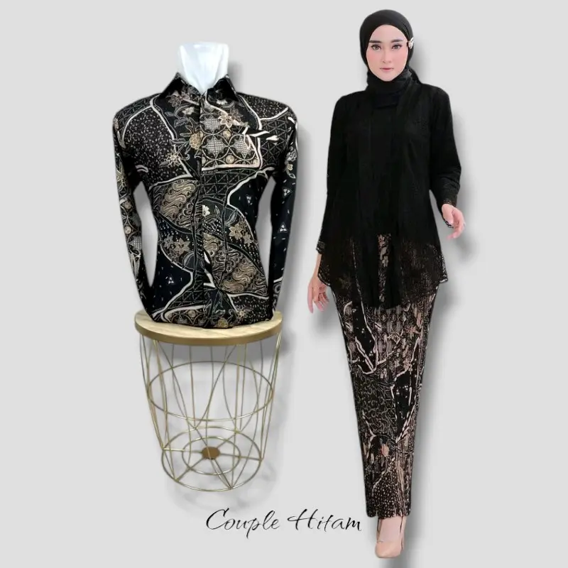 Setelan Couple Kebaya Kutu Baru | Batik Couple | Kebaya Wisuda | Kebaya Modern | Baju Kondangan Keluarga | Kebaya Pesta | Sarimbit