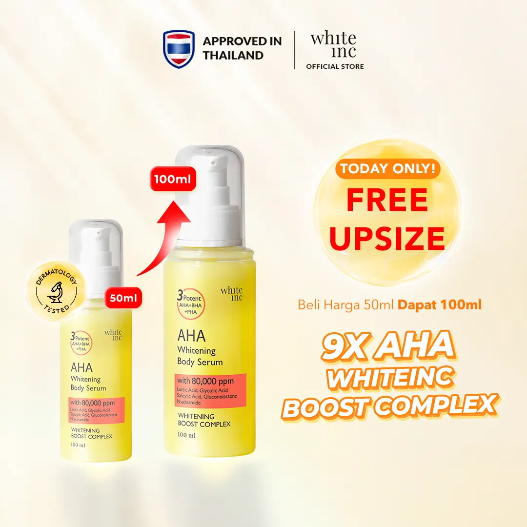 [Exclusive] WHITE INC AHA Body Serum to Whitening & Moisturising | Hand Body Serum Mencerahkan Serta Merawat Skin Barrier Pada Kulit