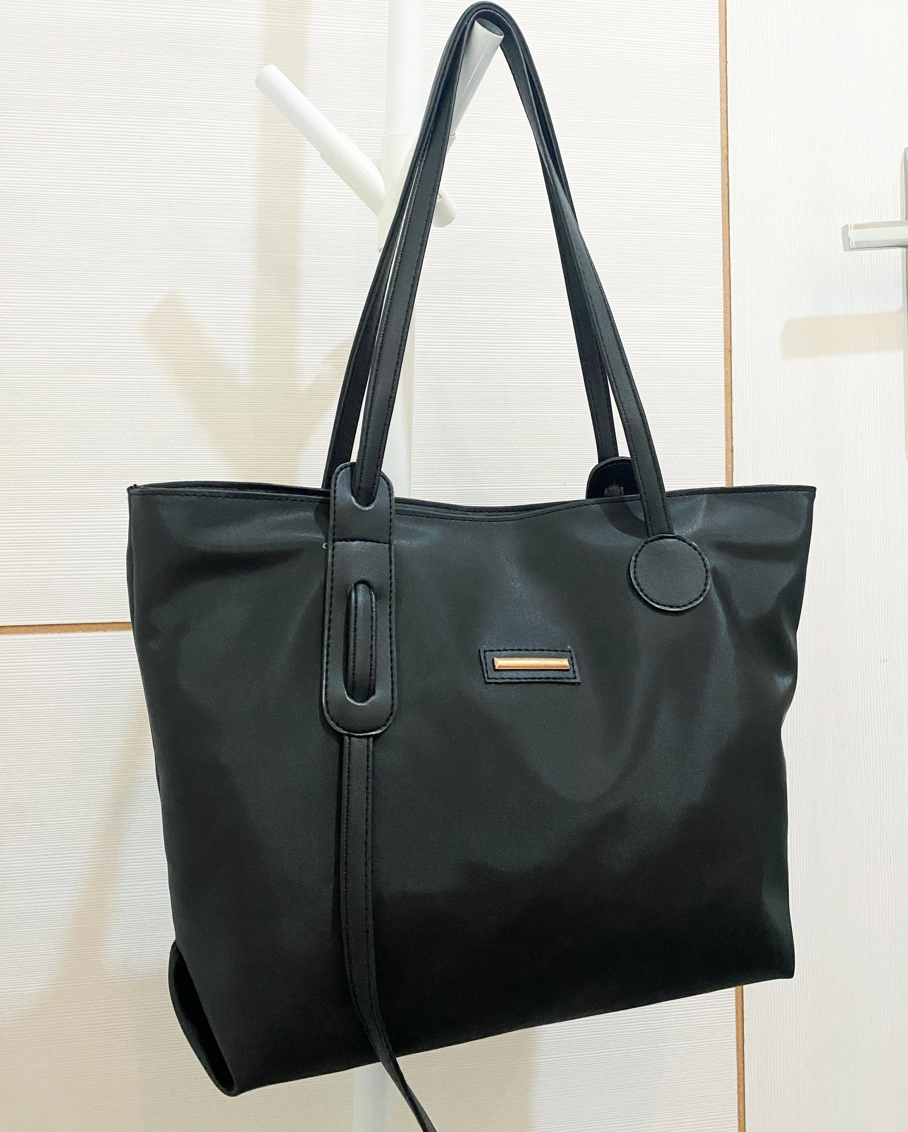 Tote bag RR Bahan poliester anti air realpick Cewek Hitam Totebag