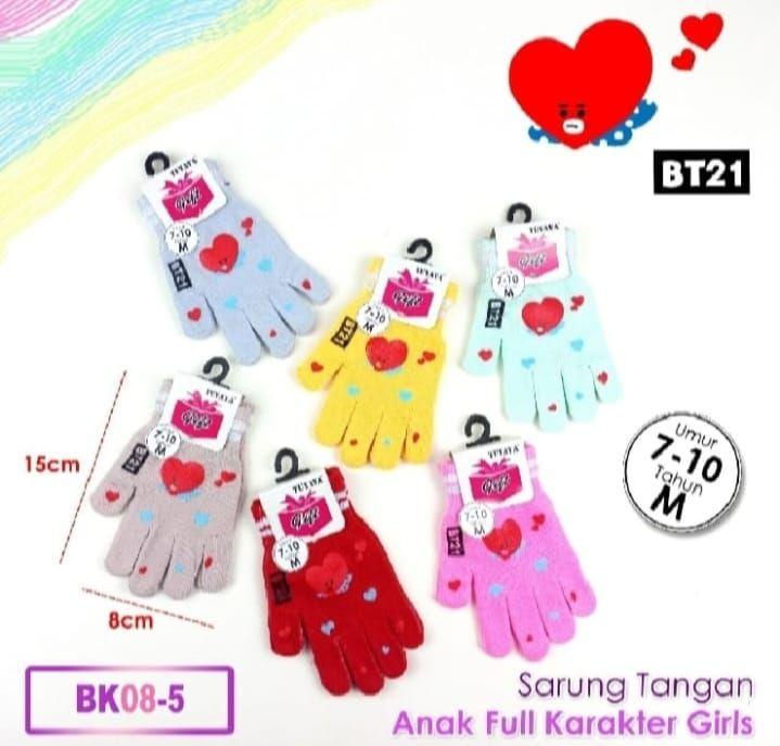PAKET 3 PASANG -Sarung Tangan Anak -Anak Lucu-Lucu Motif Gambar karakter Cowok Dan Cewek/Sarung Tangan Anak Usia 4-8 Tahun/Sarung Tangan Anak Terbaru