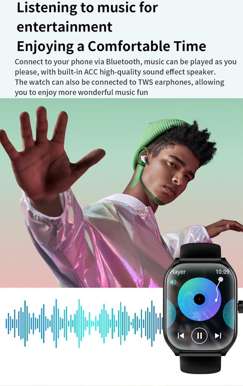 Product Introduction of Aolon Curve Smart Watch Amoled IP68 Waterproof 2.01-inch Curved IPS Screen Bluetooth Call Running Pace Custom Wallpaper Smartwatch Health Monitoring Jam Kaca 10