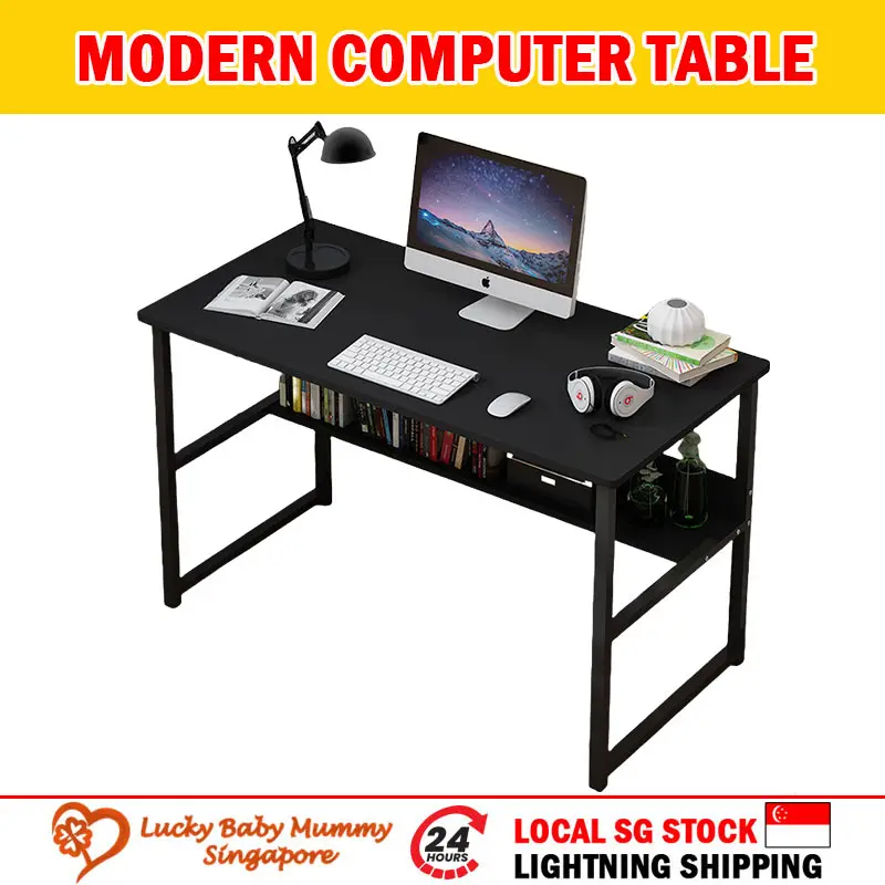 【A51】Modern Study Computer/Table Space Saving Office Study Desk Student Laptop PC Side table
