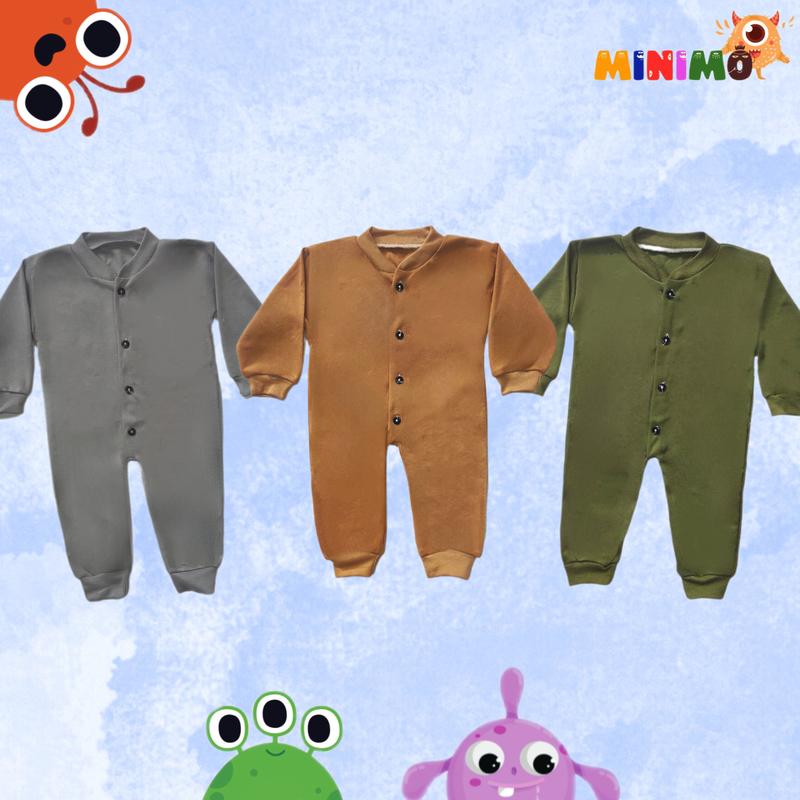 Baju Kodok Bayi | Baju Tidur Bayi | Jumpsuit Bayi | Baju Bayi Baru Lahir 1