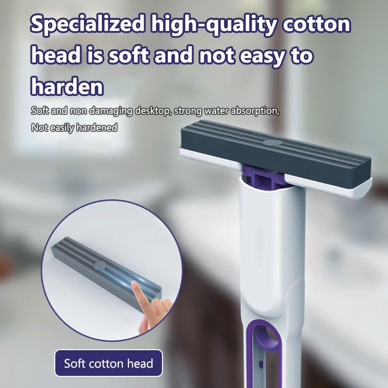 Product Introduction of 【Foldable No-Rinse】Mini Tabletop Mop - Self-Squeezing Sponge Mop for Kitchen/Sink Crevices, Compact & Anti-Mold, Portable Dust Cleaning Tool 3