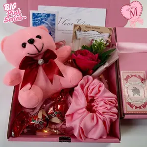 Hampers Snack Box Gift Box Kado Pink Series Kado Valentine Kado Ulang Tahun Suprise Hadiah Anniversary Food Makanan Set Kado