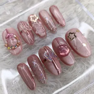 Pink christmast Cantik cat eye bisa ganti warna