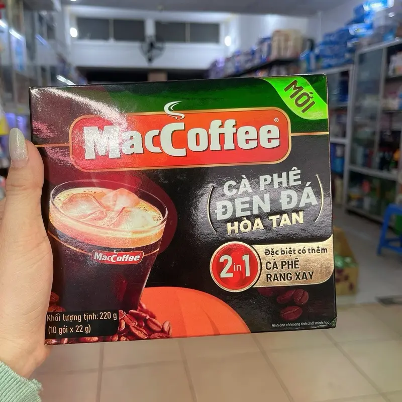 Combo 4 hộp MacCoffee -cà phê đen đá hòa tan