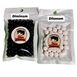 Paket Topping Si Boba Putih dan Boba Manik Hitam Klip Madure