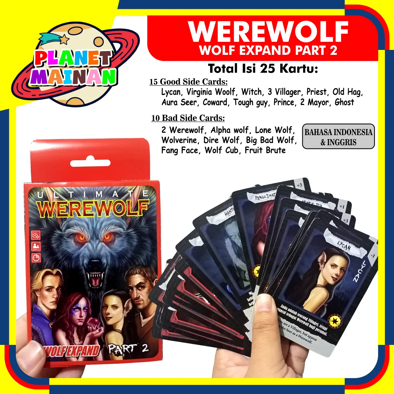 KARTU WEREWOLF WOLF EXPAND PART 2 CARD GAME