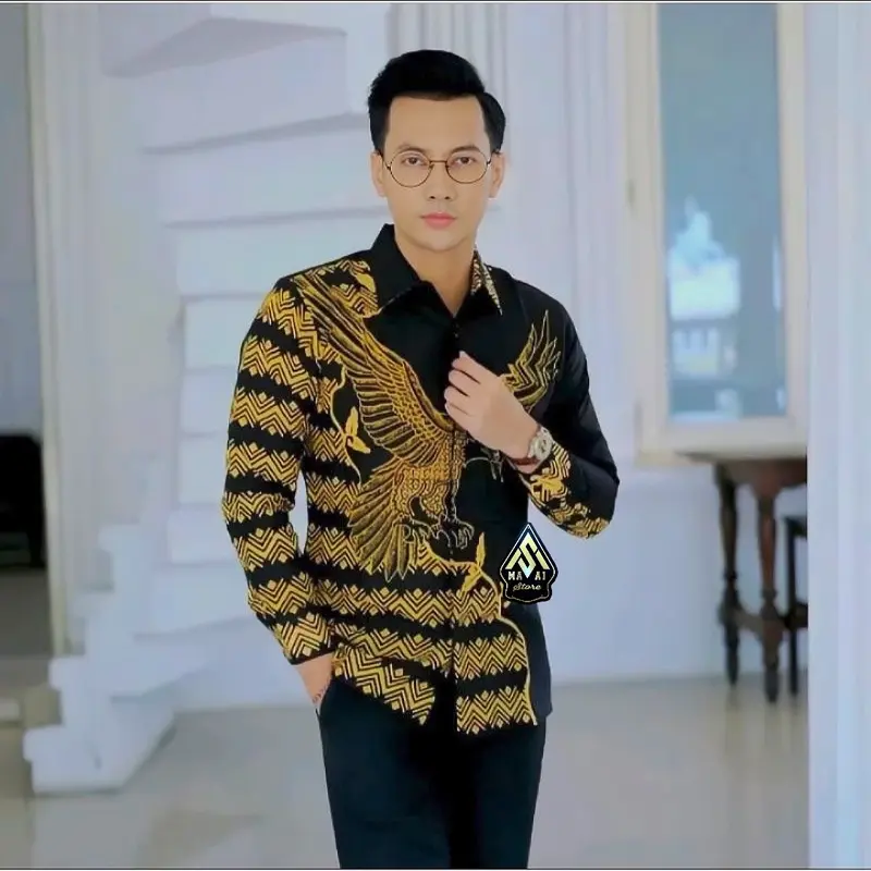 BATIK Slimfit lapis furing pria premuim bahan asli katun terbaru motif dirgantara new 2