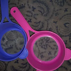 Saringan Teh Plastik / Saringan Teh Kecil Sampai Besar / Saringan Jus / Saringan Santan