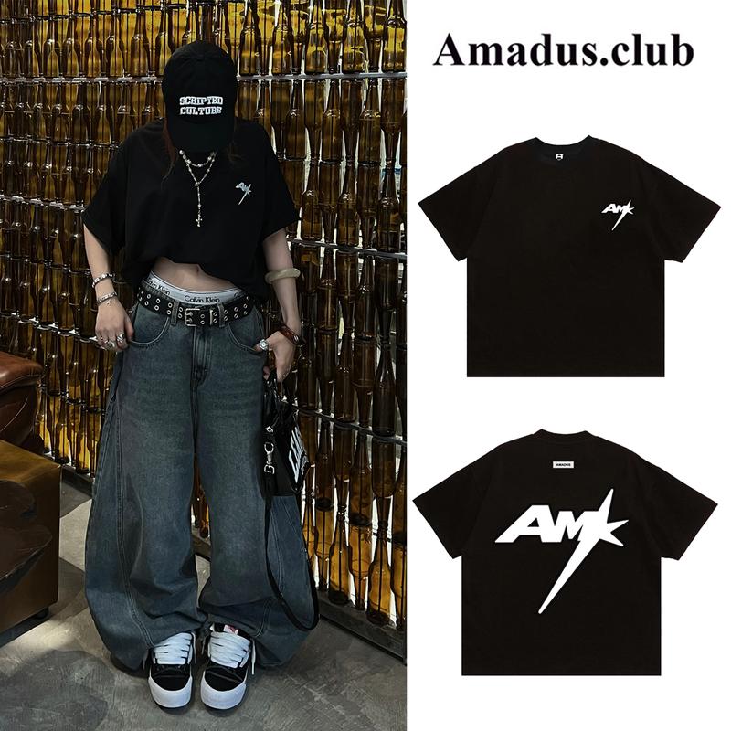 [ DEAL MỞ BÁN Áo Thun Boxy 280GSM In " AM " Local Brand Unisex Nam Nữ Oversize - AT07