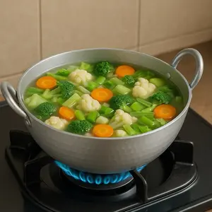 Wajan Cekung Tanpa Tutup Alumunium Asli Garut Diameter 33Cm | Kualia Penggorengan Asli Garut