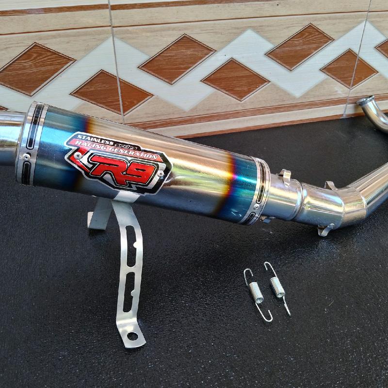 Knalpot Racing R9 Matic Beat pop Beat fi Beat karbu Vario CBS Vario 110 Vario 125 Vario 150 Mio M3 Mio Z Mio sporty Mio J Fino 115 Fino 125 Motorcycle 0