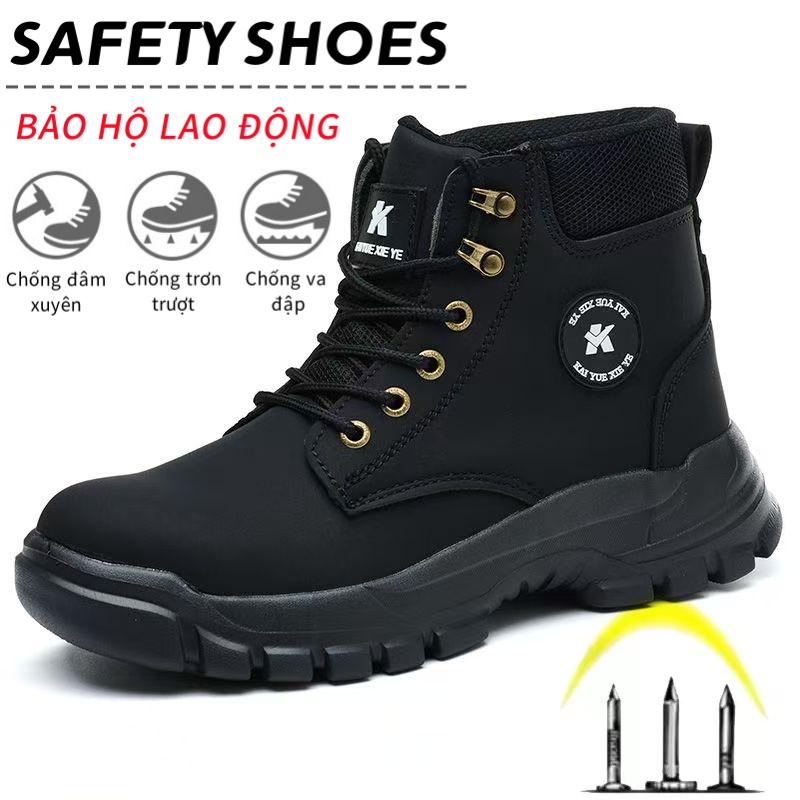 Giày Bảo Hộ Chống Dập Ngón Chống Trơn Trượt Chống Nước Cao Cấp 39-45