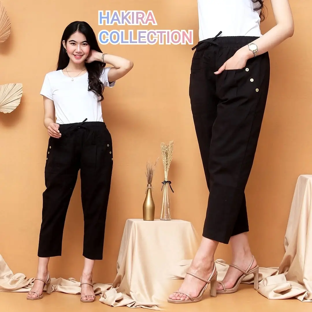 CELANA KATUN TWILL COMBED WANITA TERBARU Karet