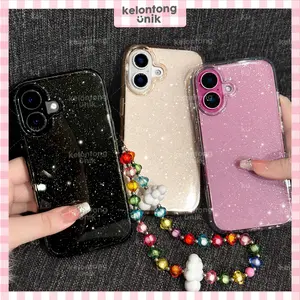 KELONTONG UNIK | Blink Blink Glittery Stardust Acrylic Case - Hardcase/ Casing HP for iPhone 7 8 SE 7+ 8+ X XS XR XSMAX 11 12 13 14 15 16 17 MINI PRO PROMAX PLUS Aksesoris ,CIGD