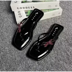sandal Flat Wanita | sendal teplek wanita terbaru anti slip | sandal teplek pita Cewek | sandal Jepit
