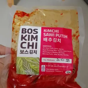 Kimchi 100 gr All Variant | Boskimchi | Sawi Lobak Timun Daun Bawang Kucai Lokio Perilla