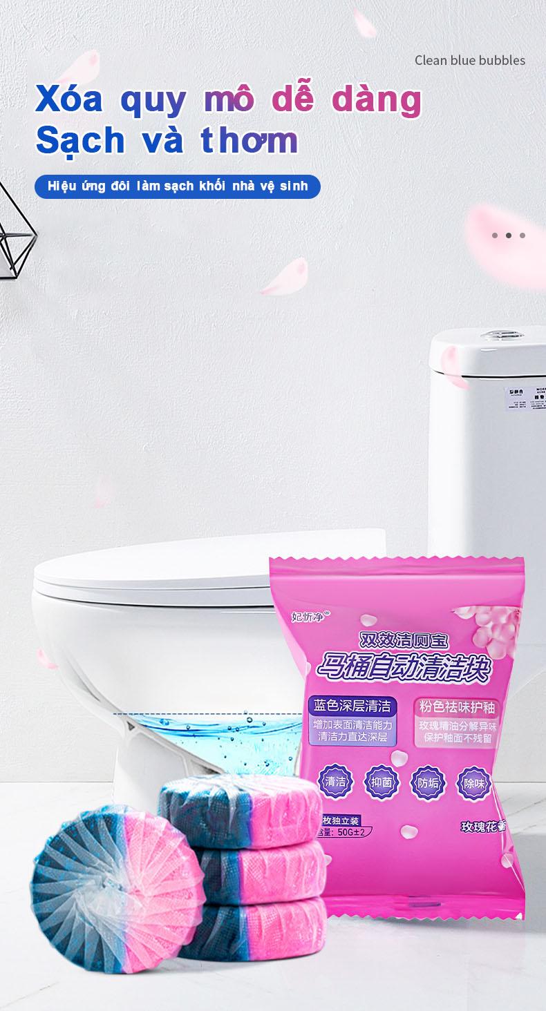 Product Introduction of 【Mua 1 Tặng 1】viên thả bồn cầu Viên Tẩy Bồn Cầu 2 in1 Viên sạch bồn cầu tẩy sạch mảng bám, Khử Mùi Hôi, diệt vi khuẩn toilet 0