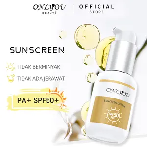 【BPOM Certification】ONLYOU Sunscreen Cream whitening SPF50 + tahan air anti-keringat anti-UV krim isolasi sunscreen tidak berminyak【COD】
