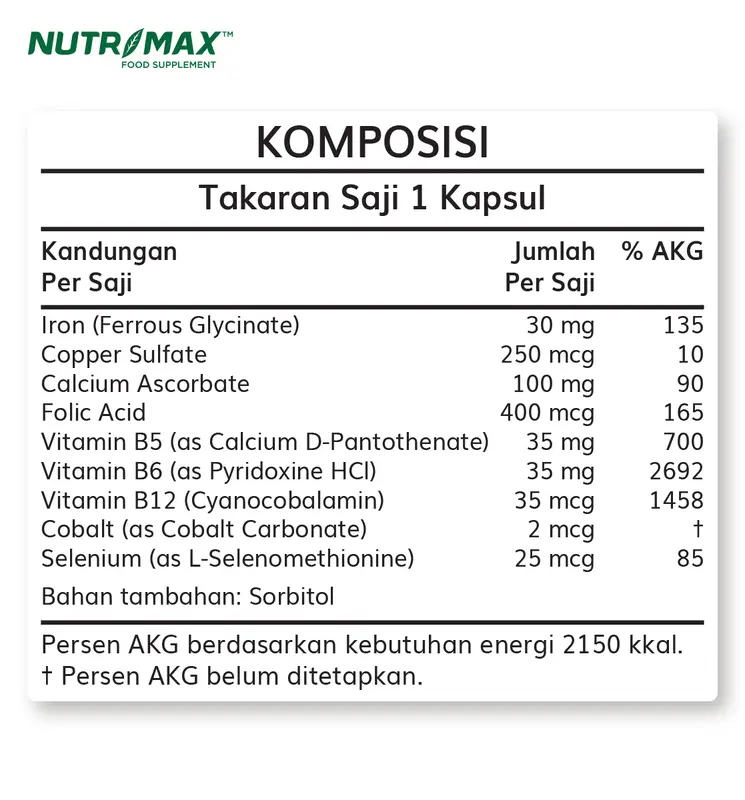 Nutrimax Vital Membantu Meningkatkan Daya Tahan Tubuh Serta Membantu Menambah Energi Dan Stamina 4