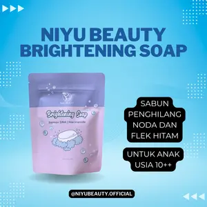 Sabun Pemutih Anak Usia 10++ NIYU BEAUTY BRIGHTENING SOAP BPOM Halal - Mencerahkan Melembabkan Penghilang Noda Dan Flek Hitam sabun pemutih