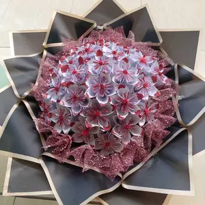 (SW) SNOW TILE lembaran KAIN TILE SALJU PER potongan KAIN PEMBUNGKUS BUKET BUNGA FLOWER WRAPPING