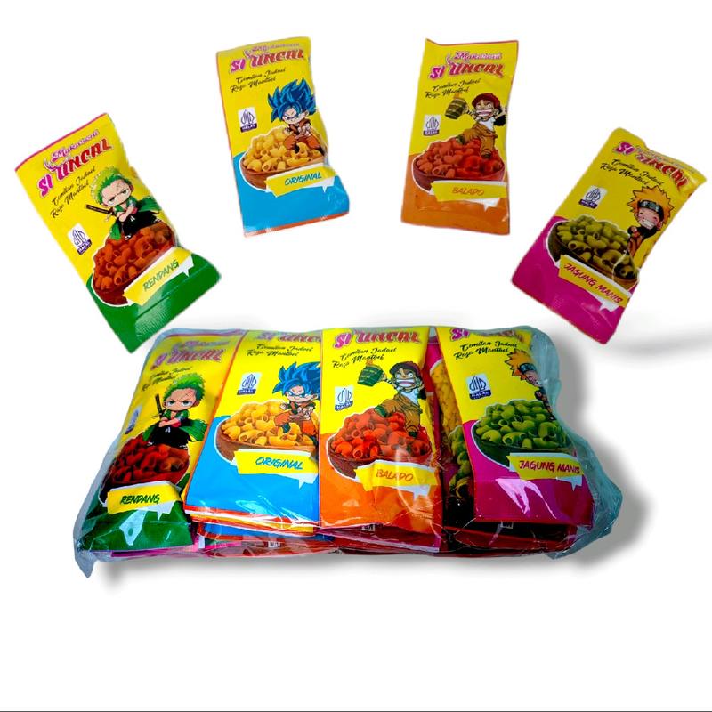 Makaroni karakter seribuan  kemasan 1 pack (isi 20 pcs) mix 4 rasa 0