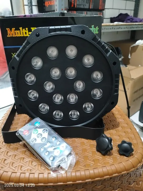 LAMPU LED SENSOR SUARA SOROT DISCO PAR  18LED/36LED ADA REMOT TINGGAL COLOK LISTRIK 6