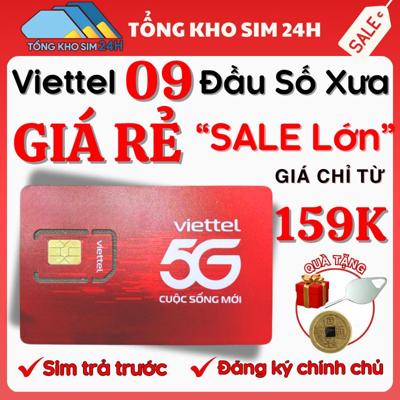 Sim Trả trước Viettel Giá Rẻ Đầu 09 Giá Chỉ Từ 159k sim dễ nhớ nghe gọi và vào mạng Phải DKCC