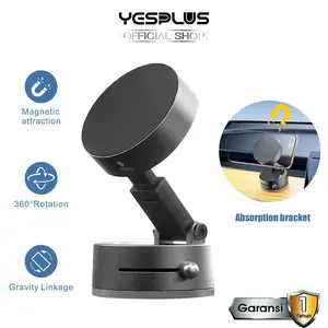 YESPLUS Holder Handphone Magnet XP-01 Bisa Disetel Tinggi Rendah Rotasi 180° Daya Perekat Vakum Untuk Meja & Mobil