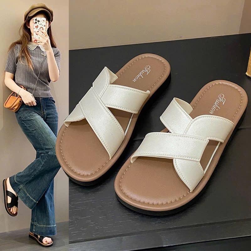 Dép Quai ngang nữ Xoắn chống trơn ,chống nước mã 830