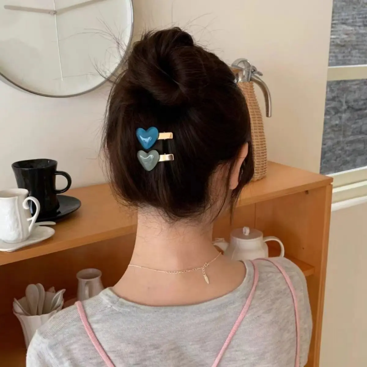 Korea Fashion Small Model Love Styling Ladies Hairpin Candy Color Dopamine Style Cute Design Hair Accessories For Students