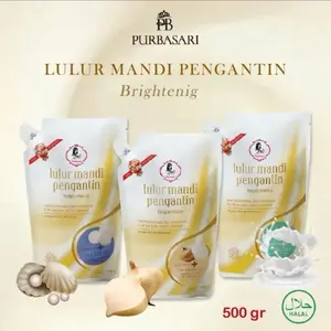 Purbasari Lulur Mandi Pengantin Brightening 500gr Halal untuk Kulit Cerah dan Lembut