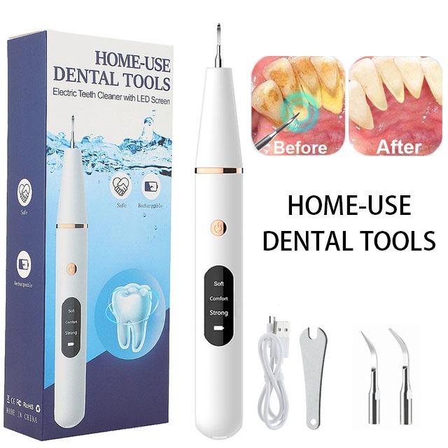 Dụng cụ làm sạch răng bằng sóng siêu âm LED: Loại bỏ cao răng và mảng bám…